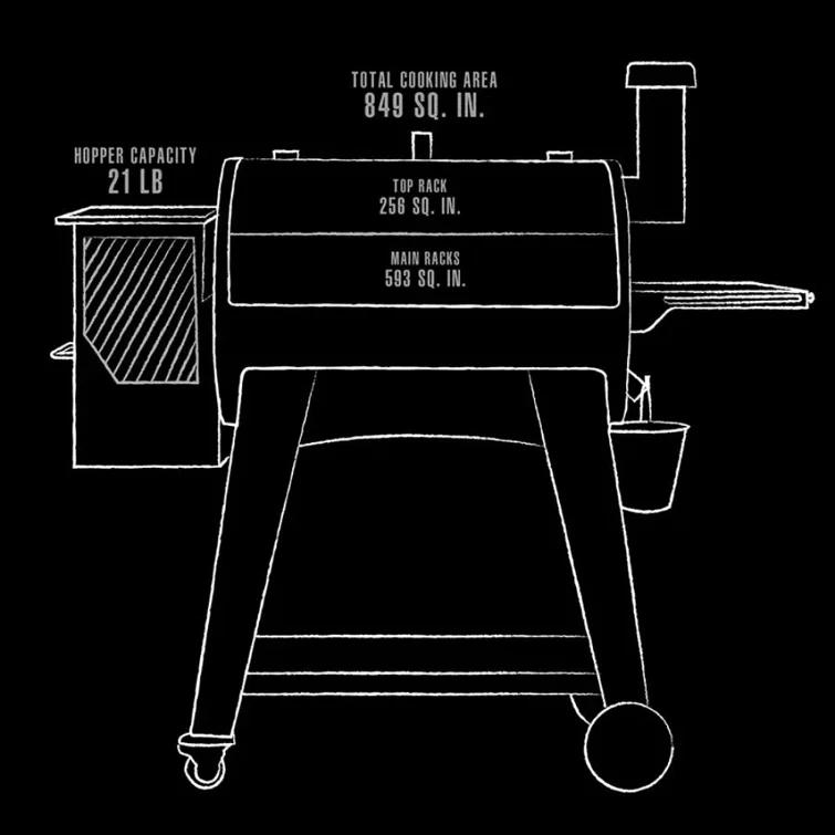 Pit Boss 820FB1 Wood Pellet Grill and Smoker, Matte Black