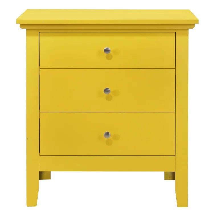 Glory Furniture Hammond 3 - Drawer Nightstand Bed Side Table Wood Nightstand Small Bedside Table And Dresser