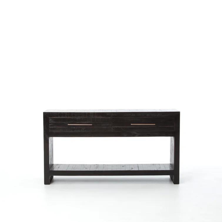 Alexa Burnished Pedestal Console (60”)