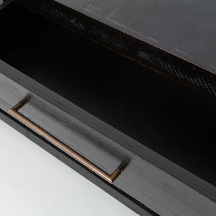 Alexa Burnished Pedestal Console (60”)