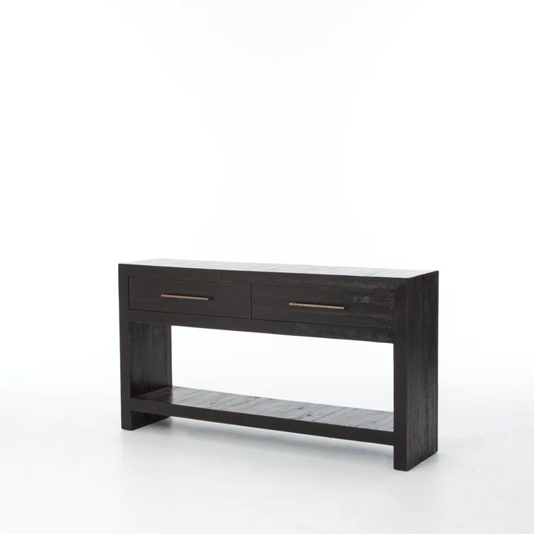 Alexa Burnished Pedestal Console (60”)