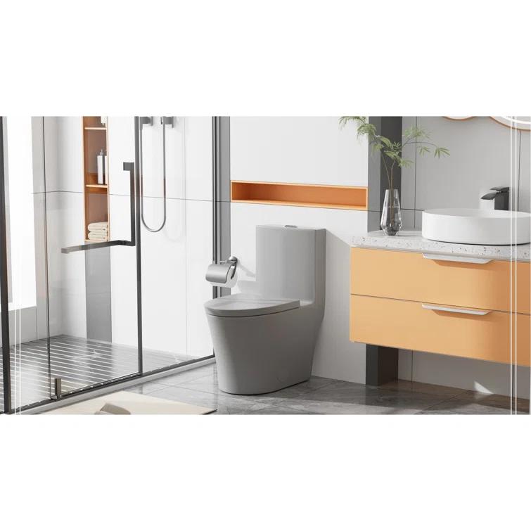 REDmintss Elongated One Piece Toilet AGLBX06498A