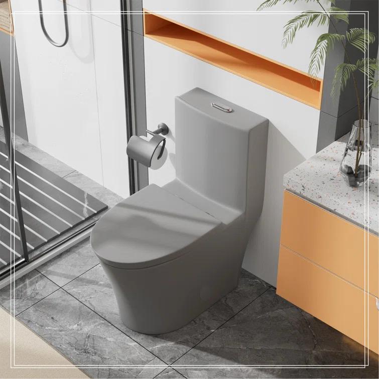 REDmintss Elongated One Piece Toilet AGLBX06498A