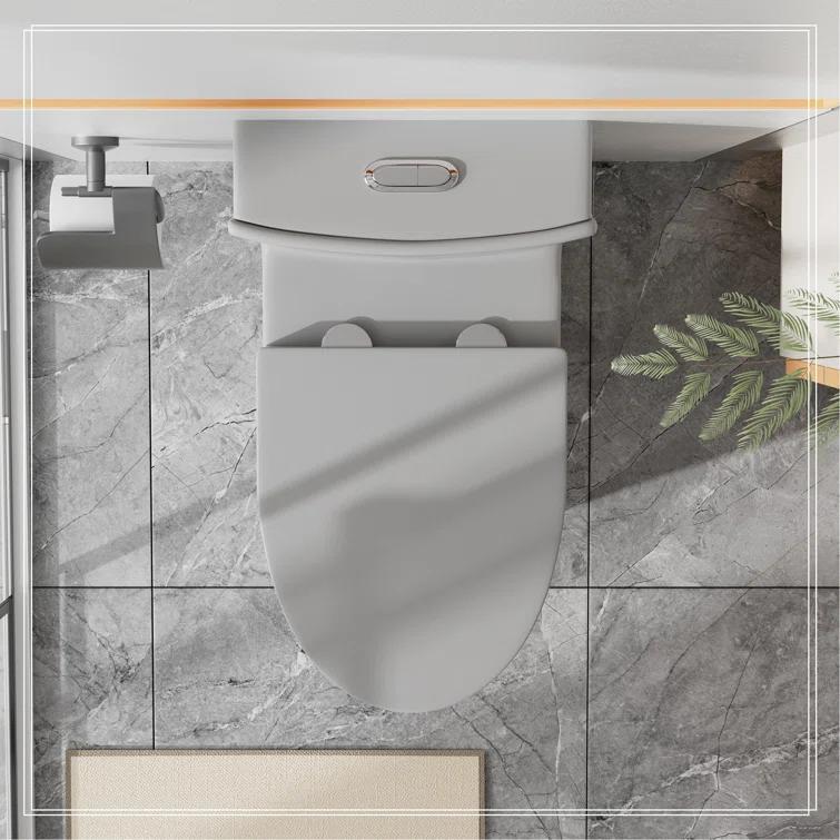 REDmintss Elongated One Piece Toilet AGLBX06498A