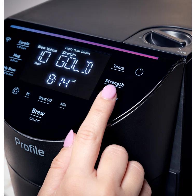 GE Profile™ P7CGAAS6TBB GE Profile Smart Grind and Brew Coffee Maker with Podless Single Serve