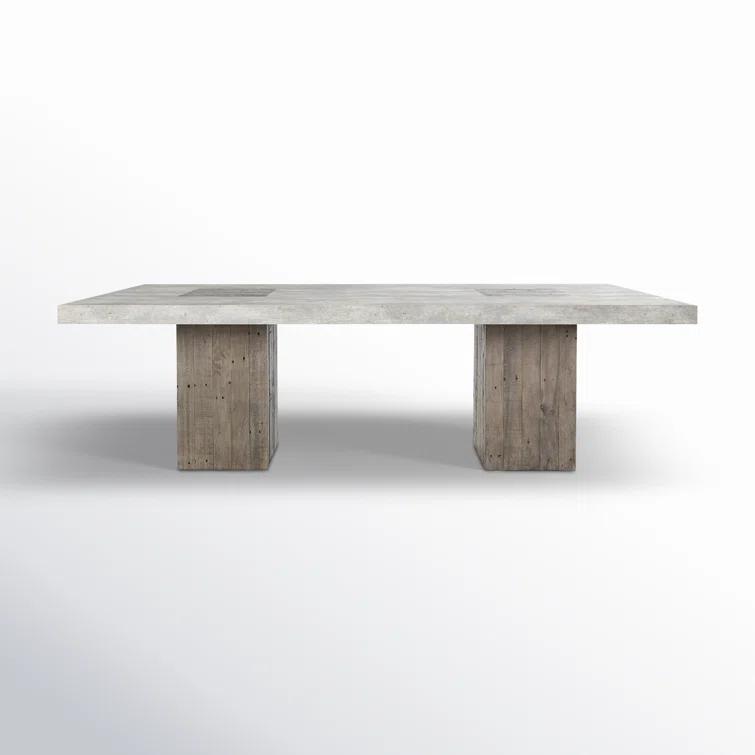 Two-Toned Reclaimed Wood Rectangle Dining Table (94")