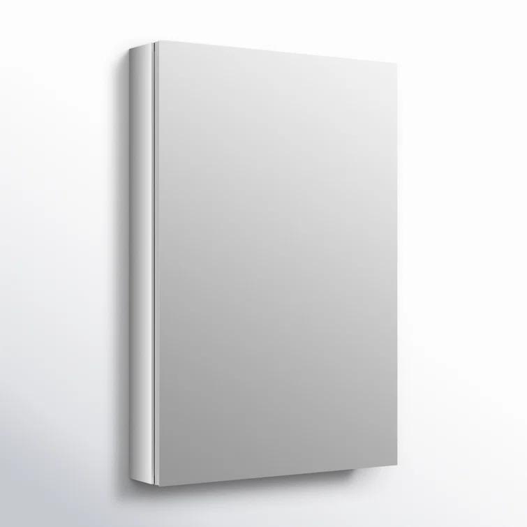 Verdera® Recessed or Surface Mount Frameless Medicine Cabinet with 3 Adjustable Shelves