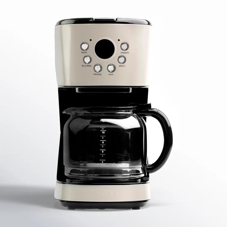 HADEN Putty Beige Programmable Drip Coffee Maker