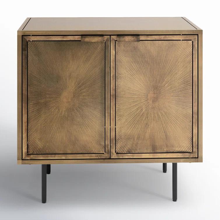 Argonaut Metal Cabinet Nightstand (25")