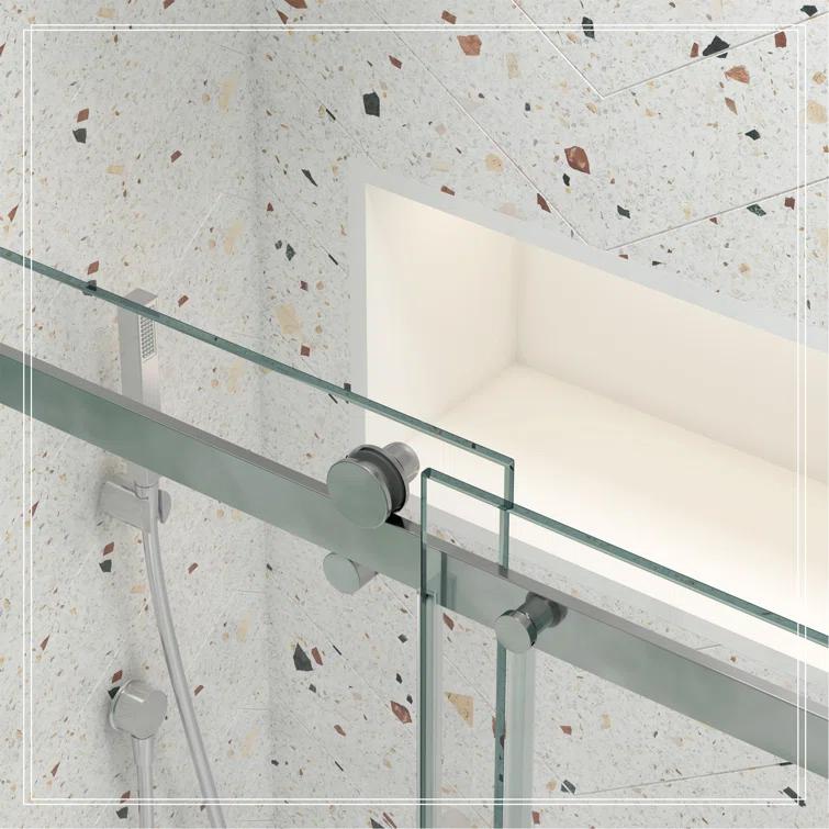 Bathtub Bypass Shower Door, Sliding Door, With 1/4" Tempered Glass