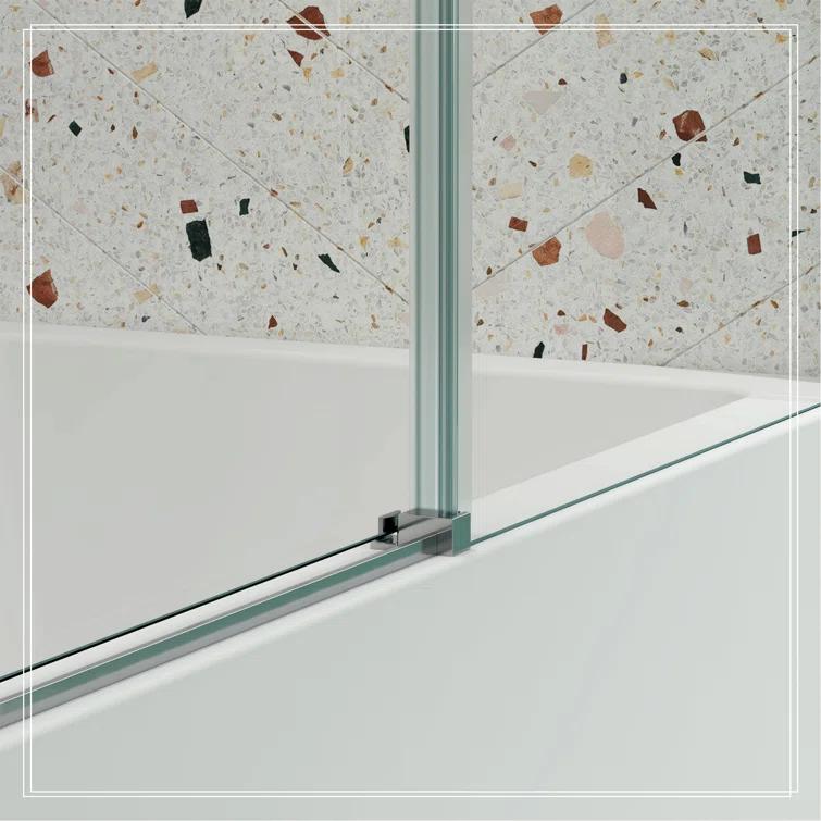 Bathtub Bypass Shower Door, Sliding Door, With 1/4" Tempered Glass