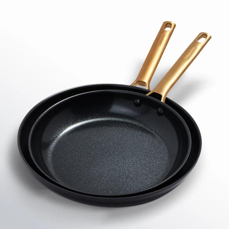 GreenPan ™ Reserve Black 2-Piece 10" and 12" Ceramic Non-Stick Frying Pan Set