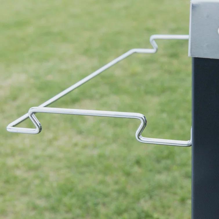 Royal Gourmet Royal Gourmet Movable 3-Shelf Grill Table with Removable Trash Bag Holder
