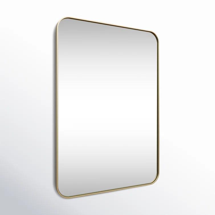 Stainless Steel Recessed Framed Single Door Medicine Cabinet with Adjustable Shelves