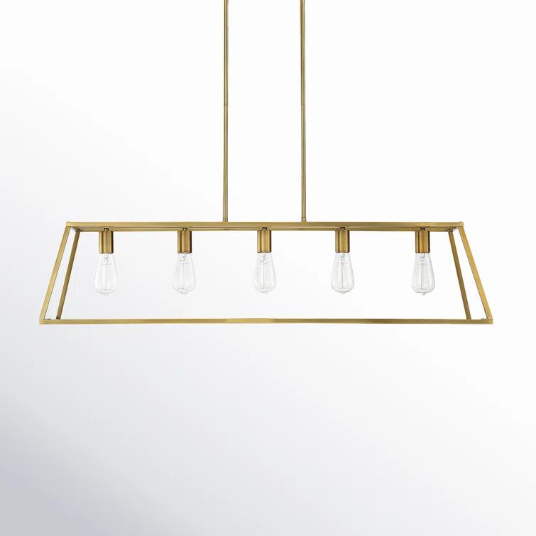 Clare 5 Light Metal Dimmable Kitchen Island Chandelier