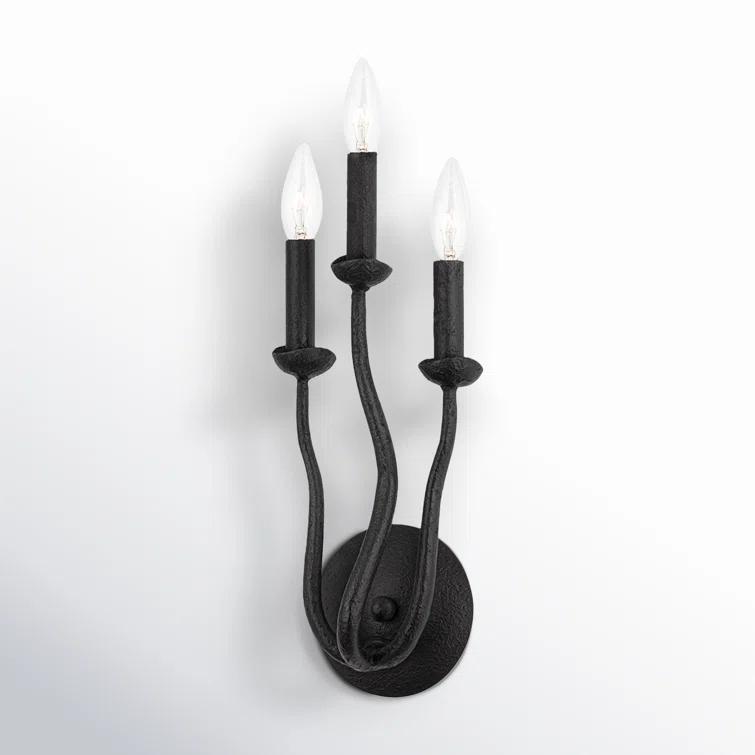 Reign 3 Light Dimmable Candle Wall Light
