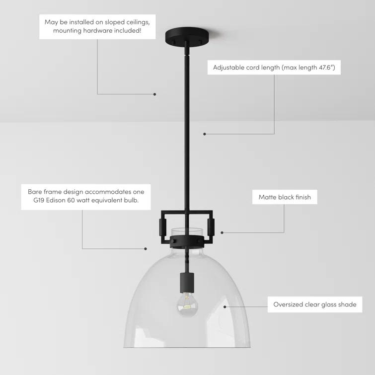 Arylide 1 - Light Single Geometric Pendant