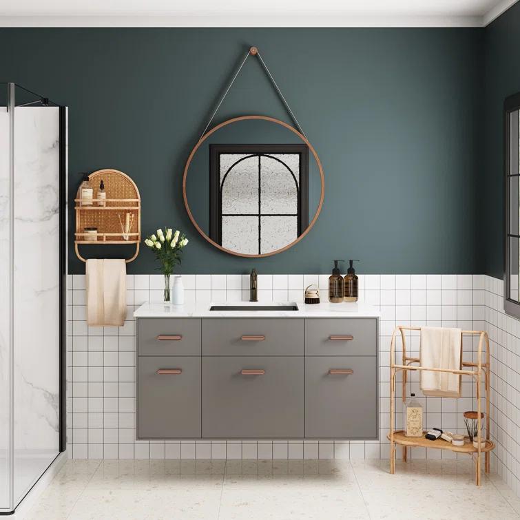 DeerValley Ursa 20" X 15.6" Rectangular Vitreous China Undermount Bathroom Sink with Overflow