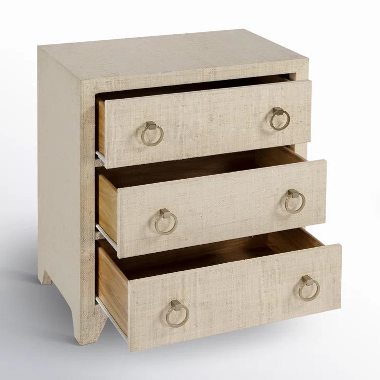 Butler Specialty Company Bar Harbor Natural Raffia 3 Drawer Chest - Natural