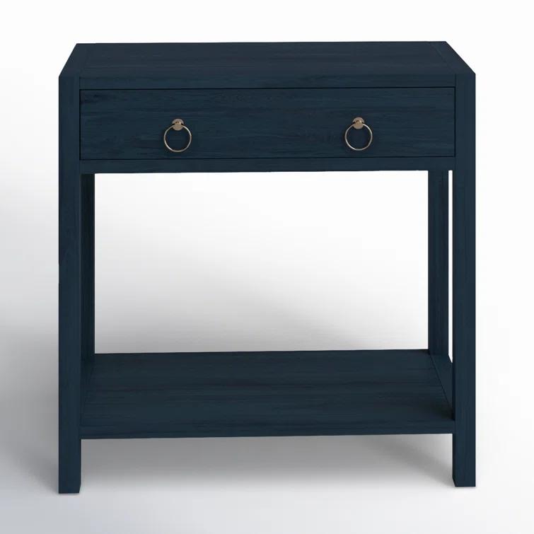 Butler Specialty Lark Navy Wide 1 Drawer Nightstand