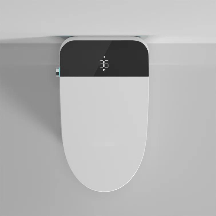 Tryimagine Modern Smart Toilet With Bidet Seat Built-In, Intelligent Toilet Auto Open/Close Seat, Foot Sensor, LED Display,Night Light, Warm Water & Dryer CCNPPcc-W2826P207793