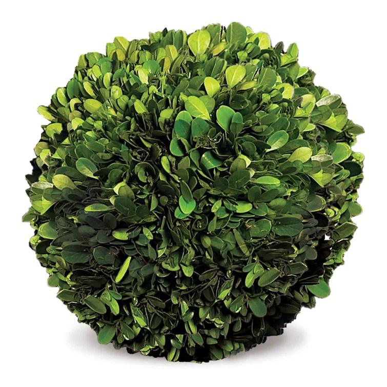 Plum & Post Boxwood Ball Faux (Fake) 8"