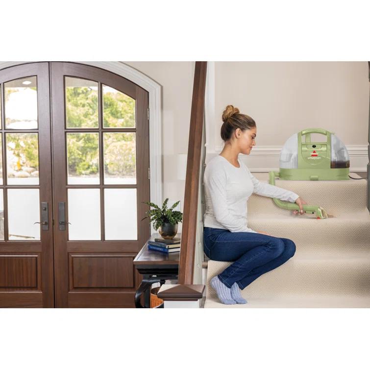 BISSELL 1400B BISSELL Little Green Multi-Purpose Portable Carpet and Upholstery Cleaner, Car and Auto Detailer, with Exclusive Specialty Tools, Green, 1400B