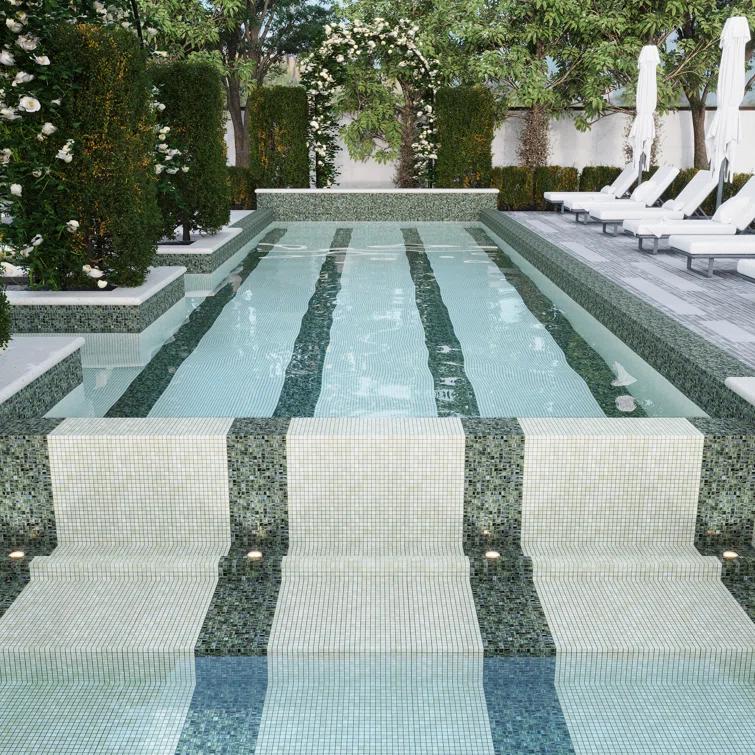 Celestial 0.8" x 0.8" Glass Grid Mosaic Wall & Floor Tile