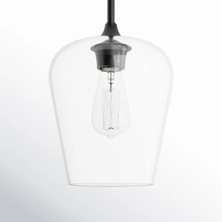 Breena Single Light Glass Steel Dimmable Pendant