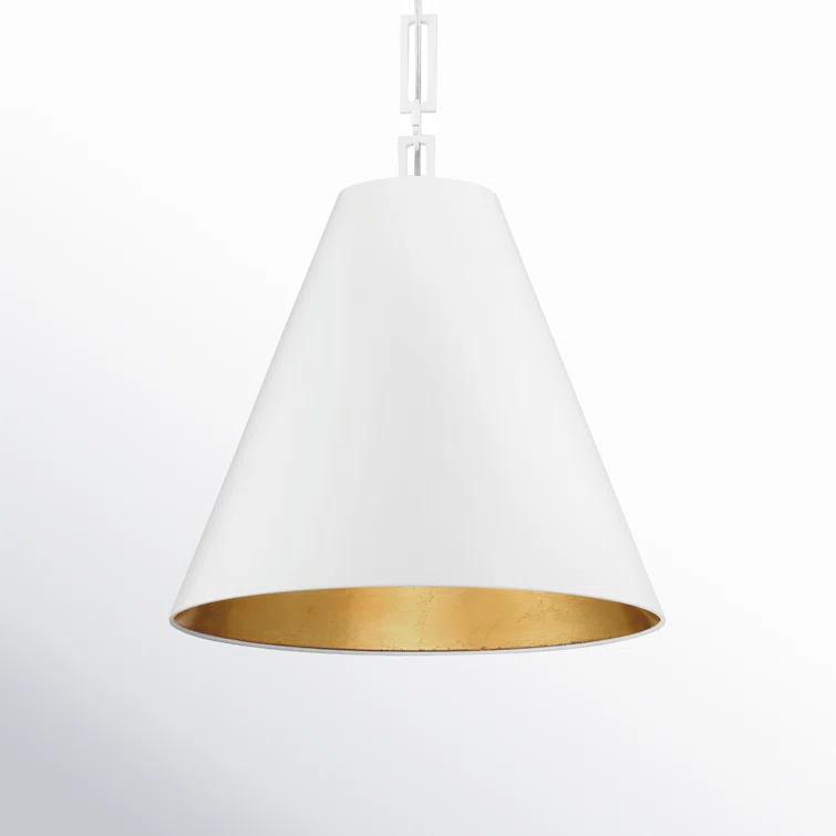 Crystorama Lighting Alston 3 - Light Chandelier in  Matte White/Antique Gold