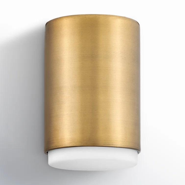Fitzgerald Single Light Steel Dimmable Flush Mounted Sconce