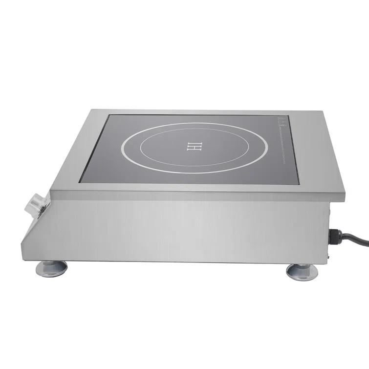 3500W Rectangle Commercial Electric Induction Cooktop With Timing Function