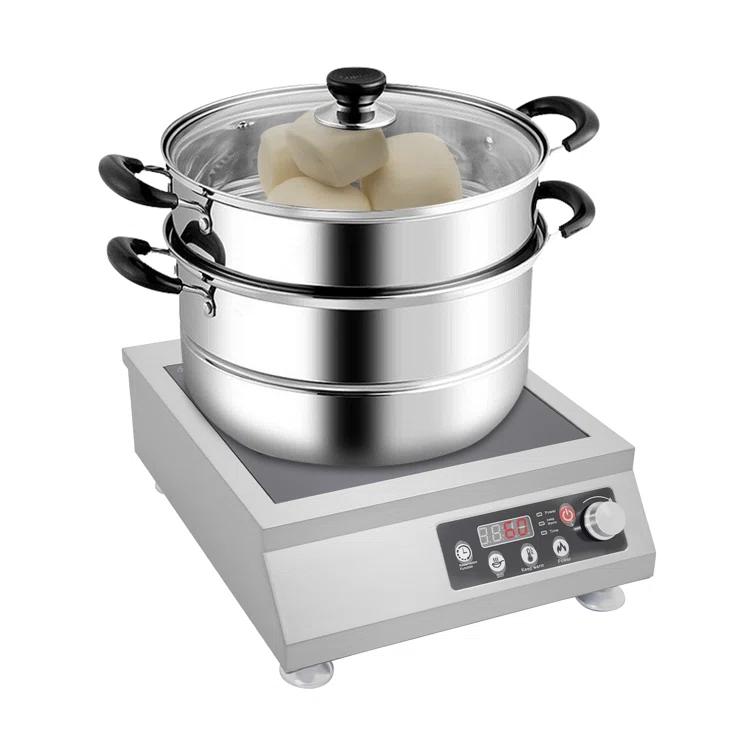 3500W Rectangle Commercial Electric Induction Cooktop With Timing Function