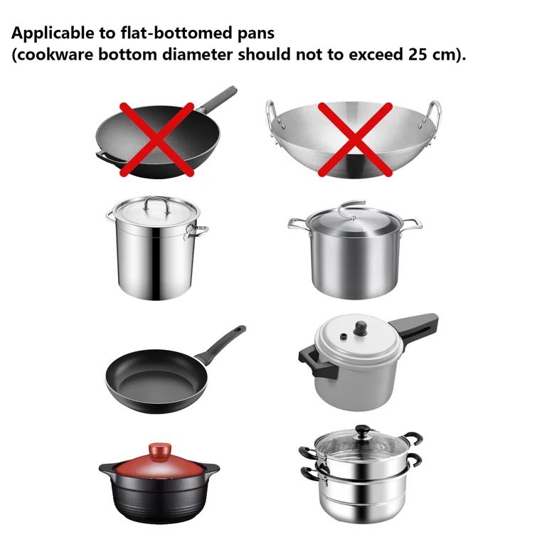 3500W Rectangle Commercial Electric Induction Cooktop With Timing Function