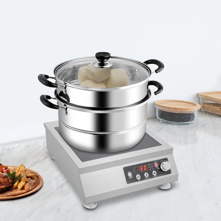 3500W Rectangle Commercial Electric Induction Cooktop With Timing Function