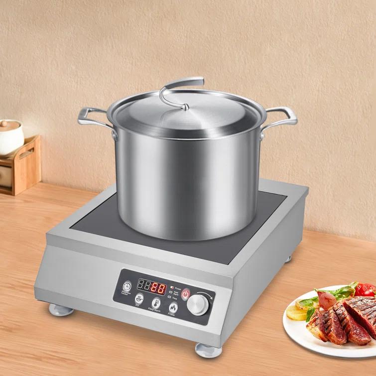 3500W Rectangle Commercial Electric Induction Cooktop With Timing Function