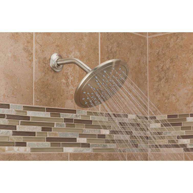 Moen Wide Round Rain Shower Head for Bathroom with 2 GPM High-Pressure Rainfall Spray
