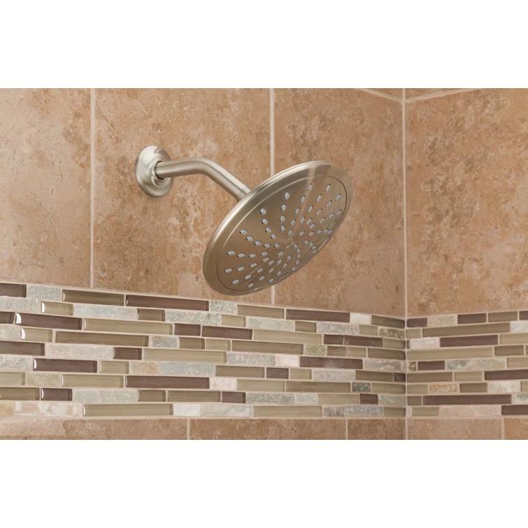 Moen Wide Round Rain Shower Head for Bathroom with 2 GPM High-Pressure Rainfall Spray