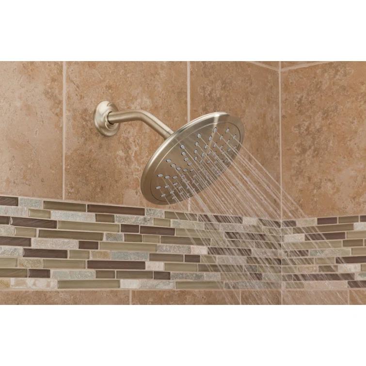 Moen Wide Round Rain Shower Head for Bathroom with 2 GPM High-Pressure Rainfall Spray
