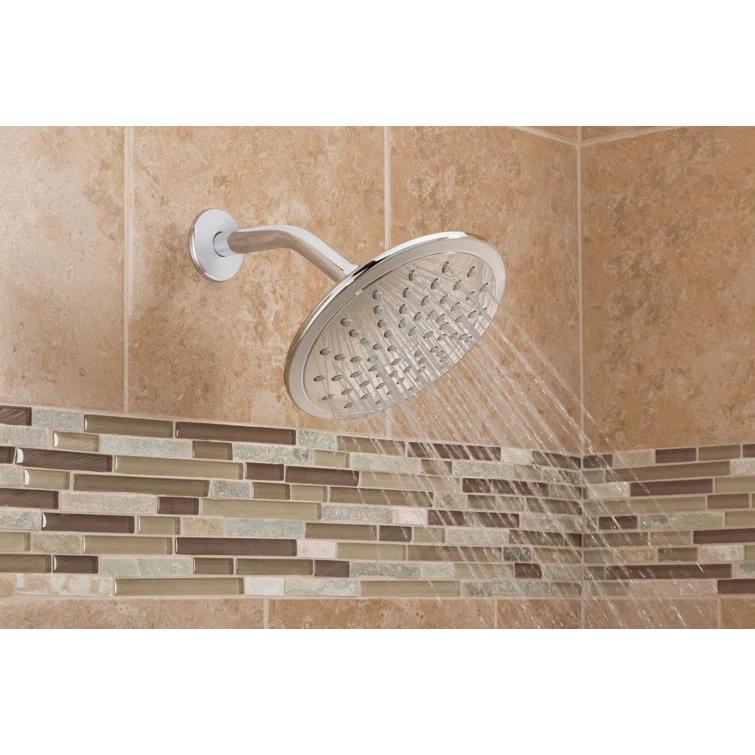 Moen Wide Round Rain Shower Head for Bathroom with 2 GPM High-Pressure Rainfall Spray