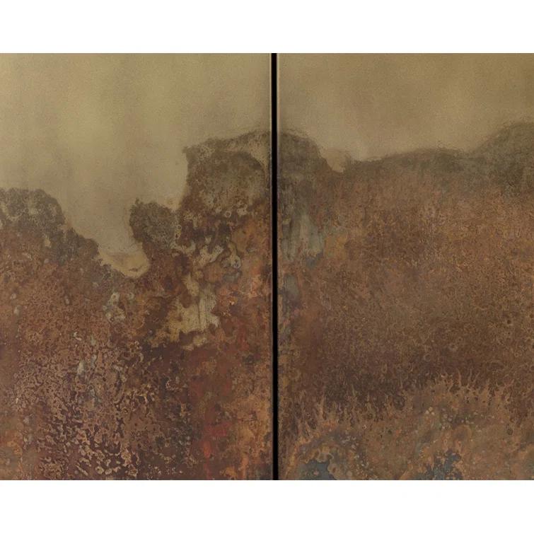 Auburn 60" Black and Gold Metal Sideboard