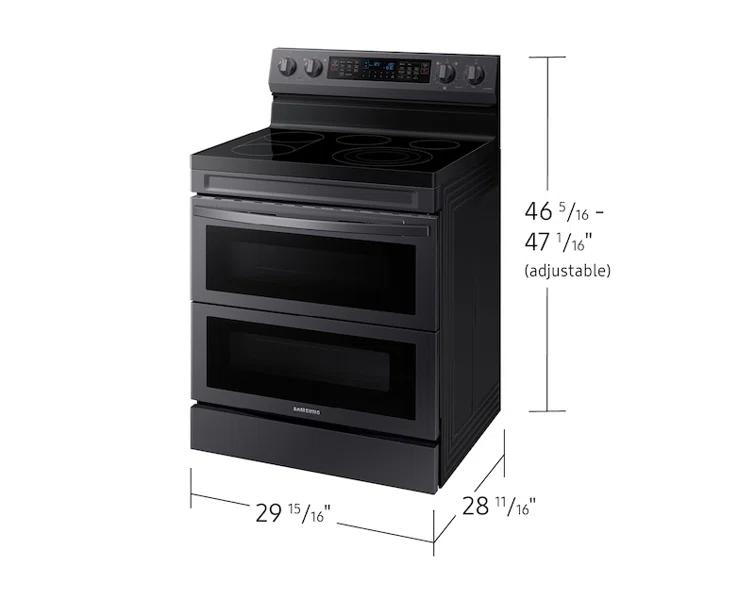 Samsung Samsung 6.3 cu. ft. Smart Freestanding Electric Range with Flex Duo?, No-Preheat Air Fry & Griddle NE63A6751SG
