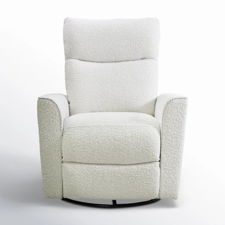 Second Story Home Soho Upholstered Swivel Glider- Boucle