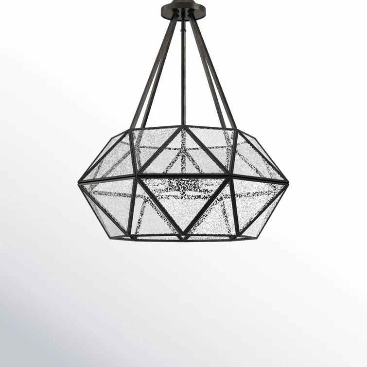 Sky 4 Light Metal Dimmable Geometric Chandelier