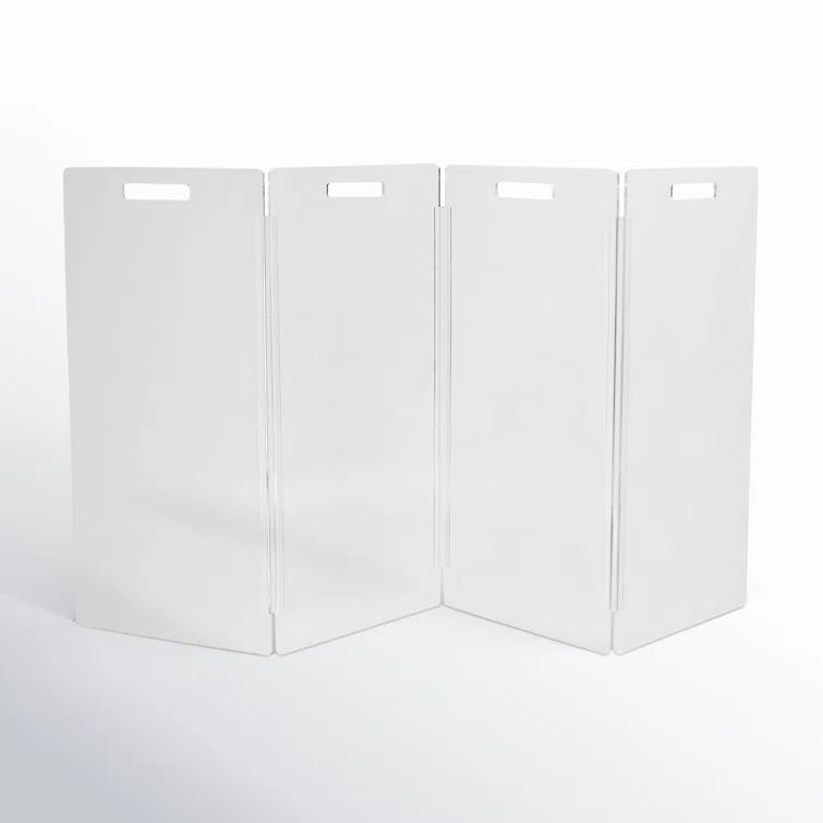 Hiddin Clear Freestanding Tall Zig Zag Pet Gate