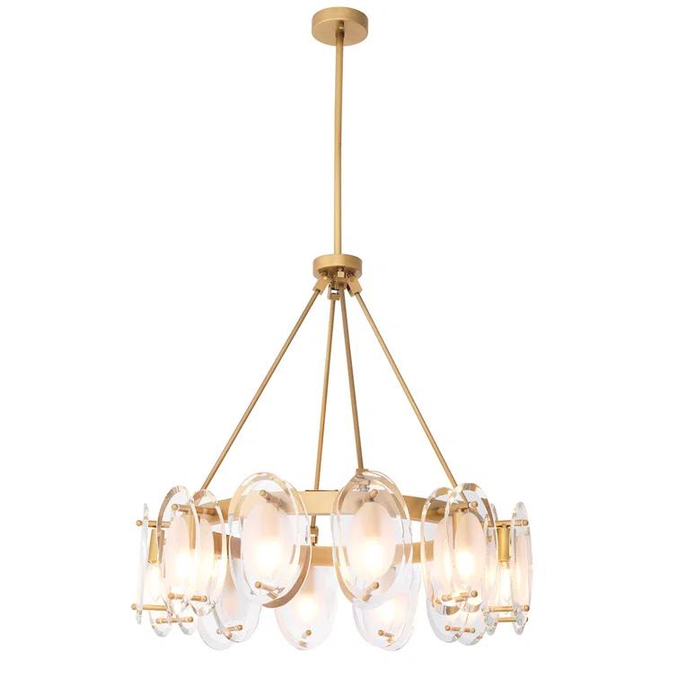 Sublime 12 - Light Dimmable Wagon Wheel Chandelier