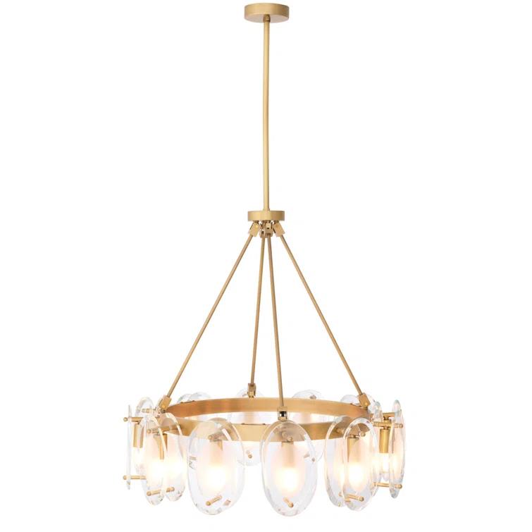 Sublime 12 - Light Dimmable Wagon Wheel Chandelier