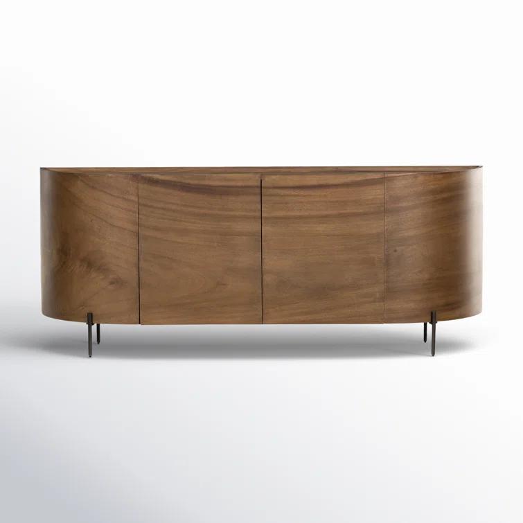Lunas 77'' Caramel Guanacaste Wood Sideboard