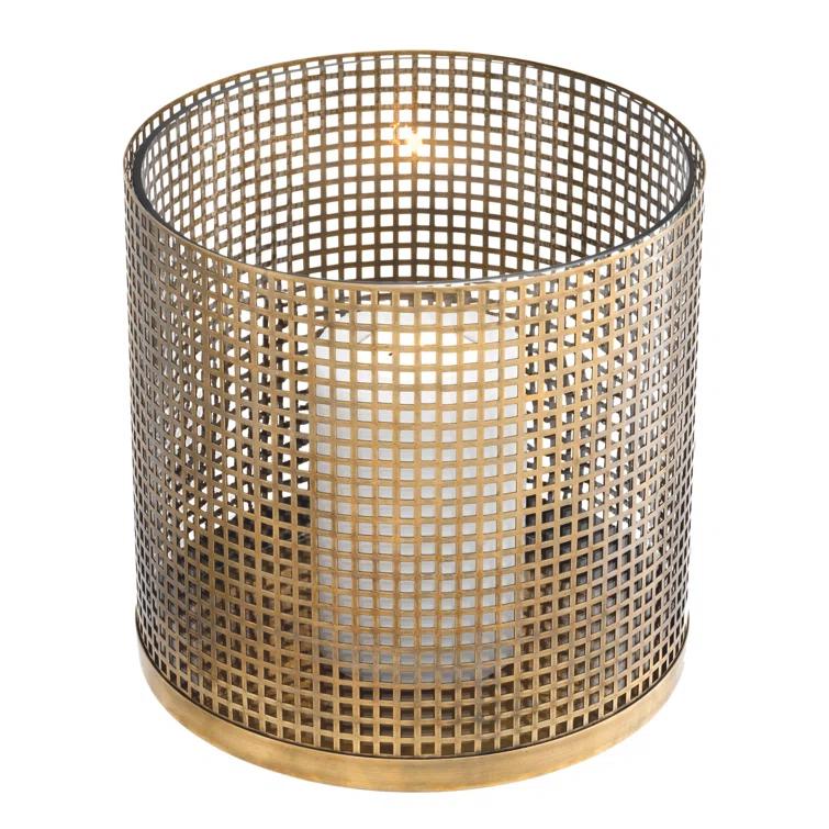 Eichholtz Sterling 10'' H Metal Tabletop Hurricane