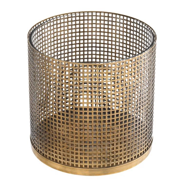 Eichholtz Sterling 10'' H Metal Tabletop Hurricane